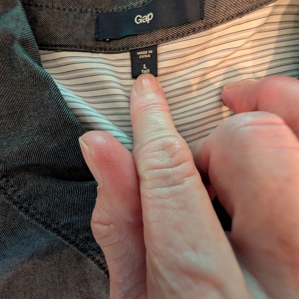 Gap Gray Denim (Lightweight) Dress